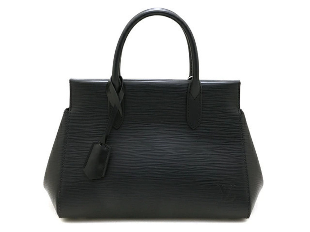 LOUIS VUITTON Handbag Marly Epi Noir Black